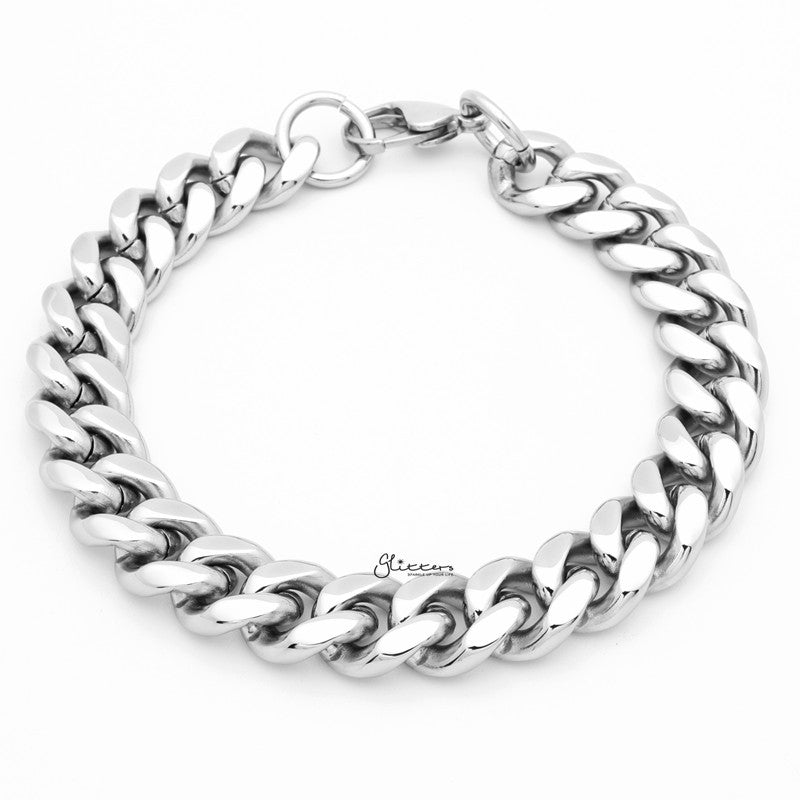 12mm Stainless Steel Miami Cuban Curb Chain Bracelet
