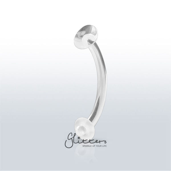 14 Gauge Invisible Curved Belly Button Ring Retainer