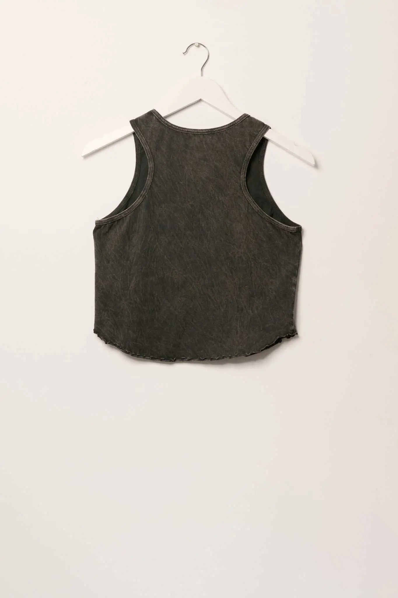 97 Vintage-Wash Lettuce-Edge Graphic Tank Top
