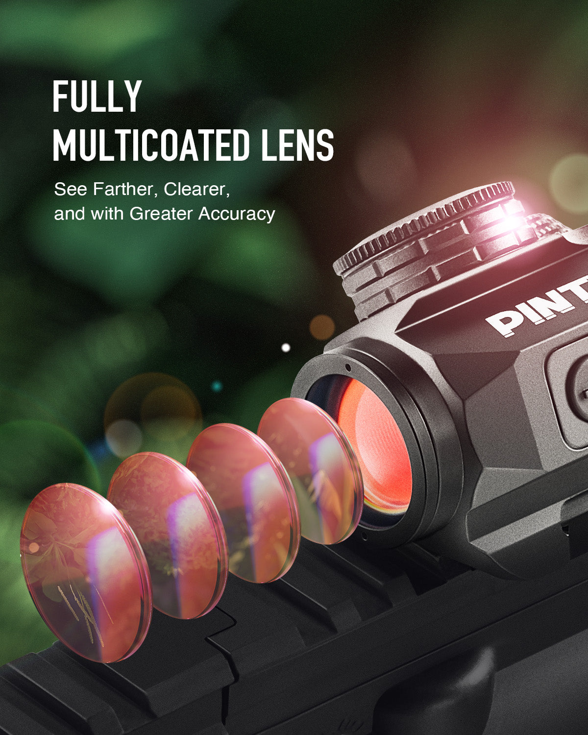 2MOA Red Dot Sight, Smiley Face Reticle
