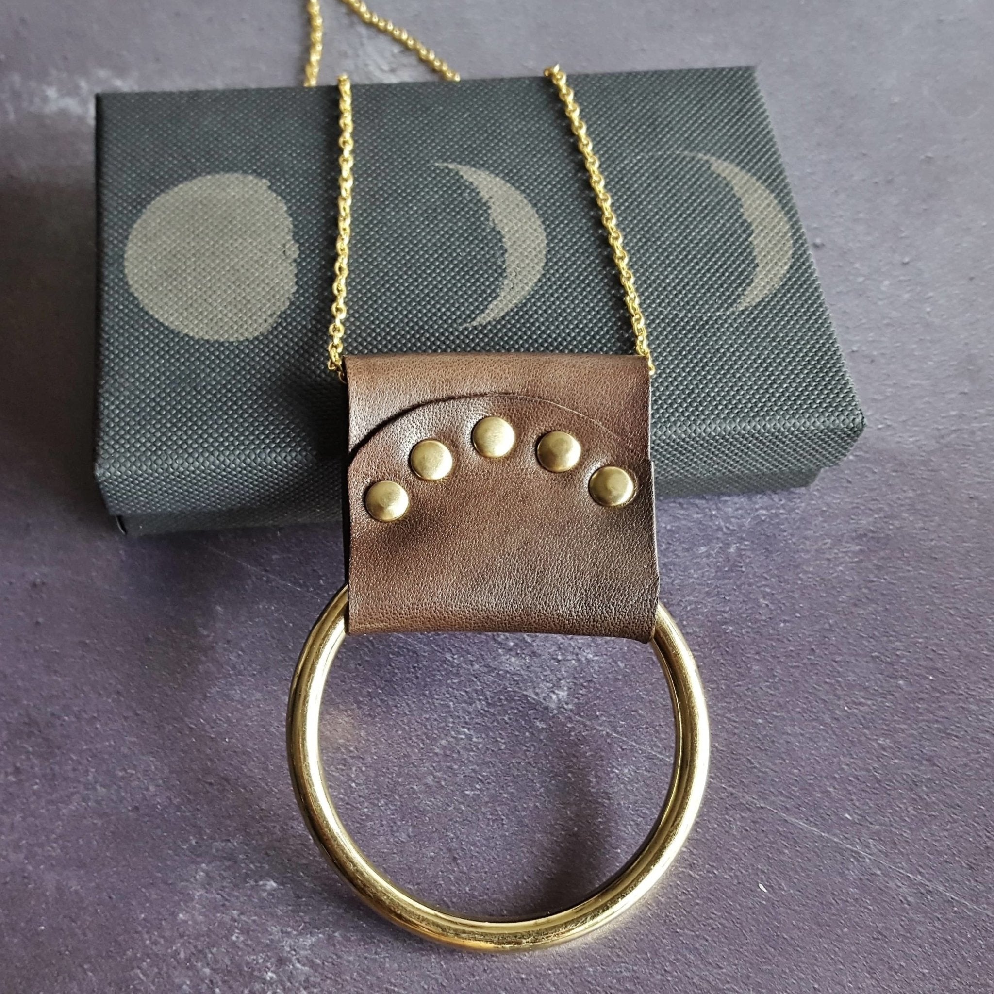 Antique Brown Lunar Necklace
