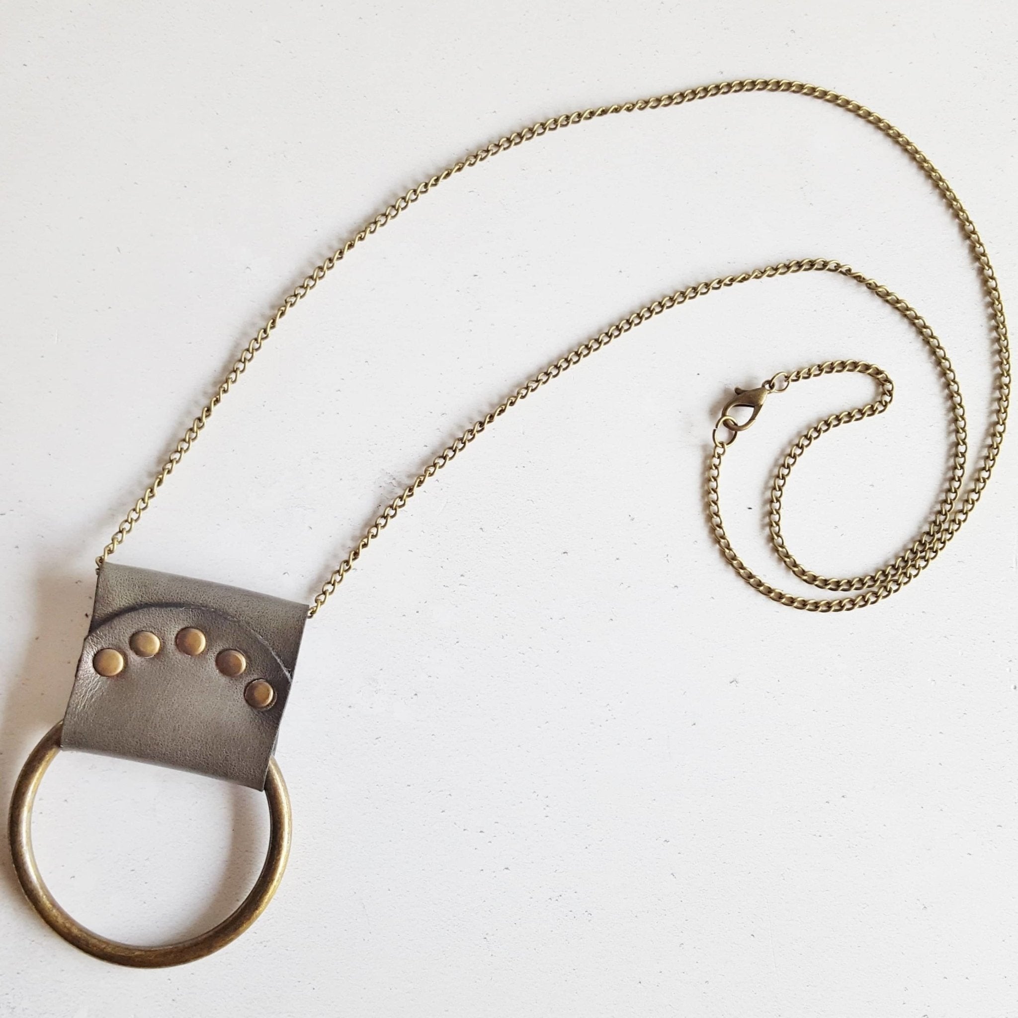 Antique Green Lunar Necklace