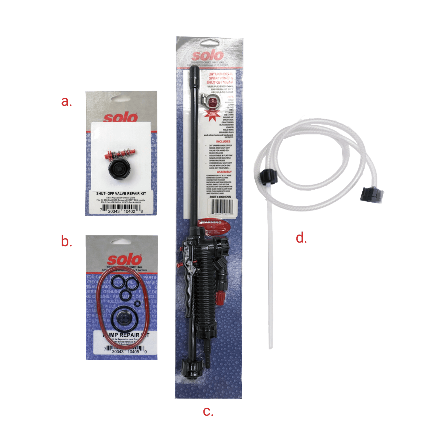 Solo 454 HD, 1.5 Gallon Spare Parts