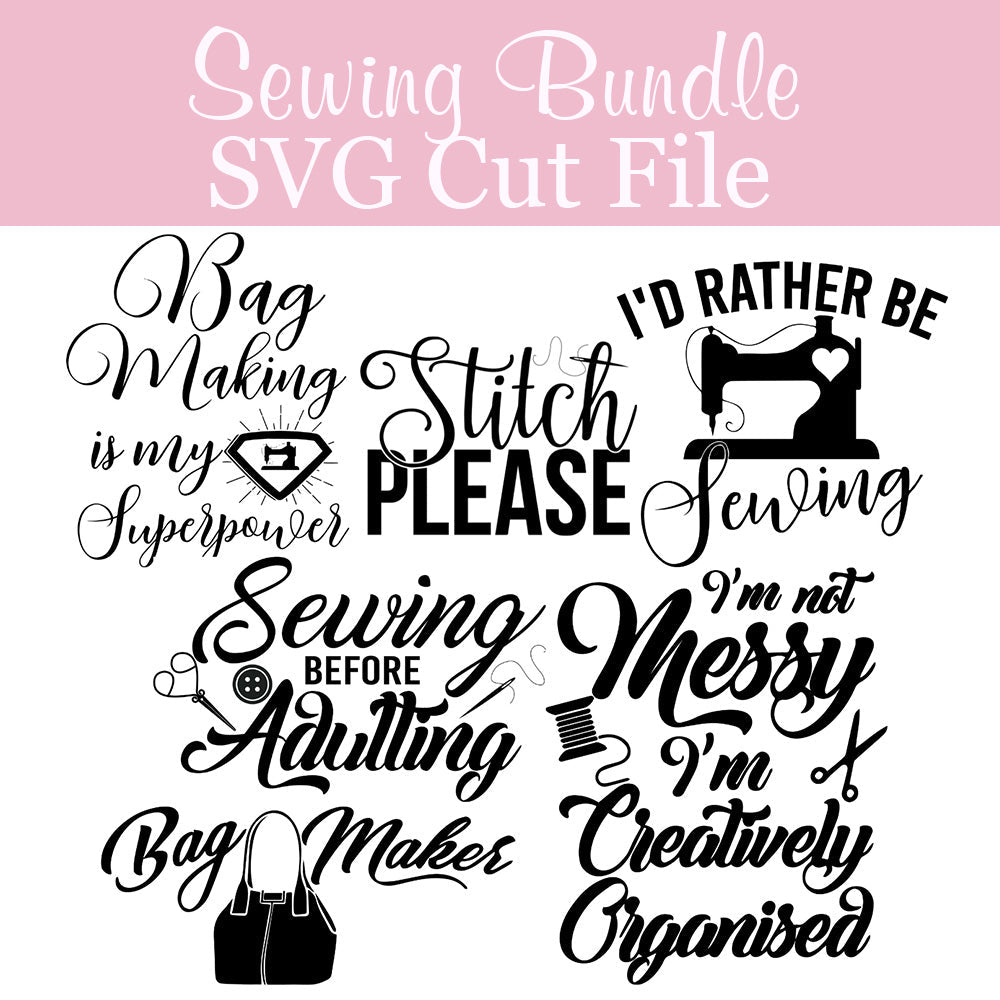 Sewing Bundle SVG, PNG and JPG files included.
