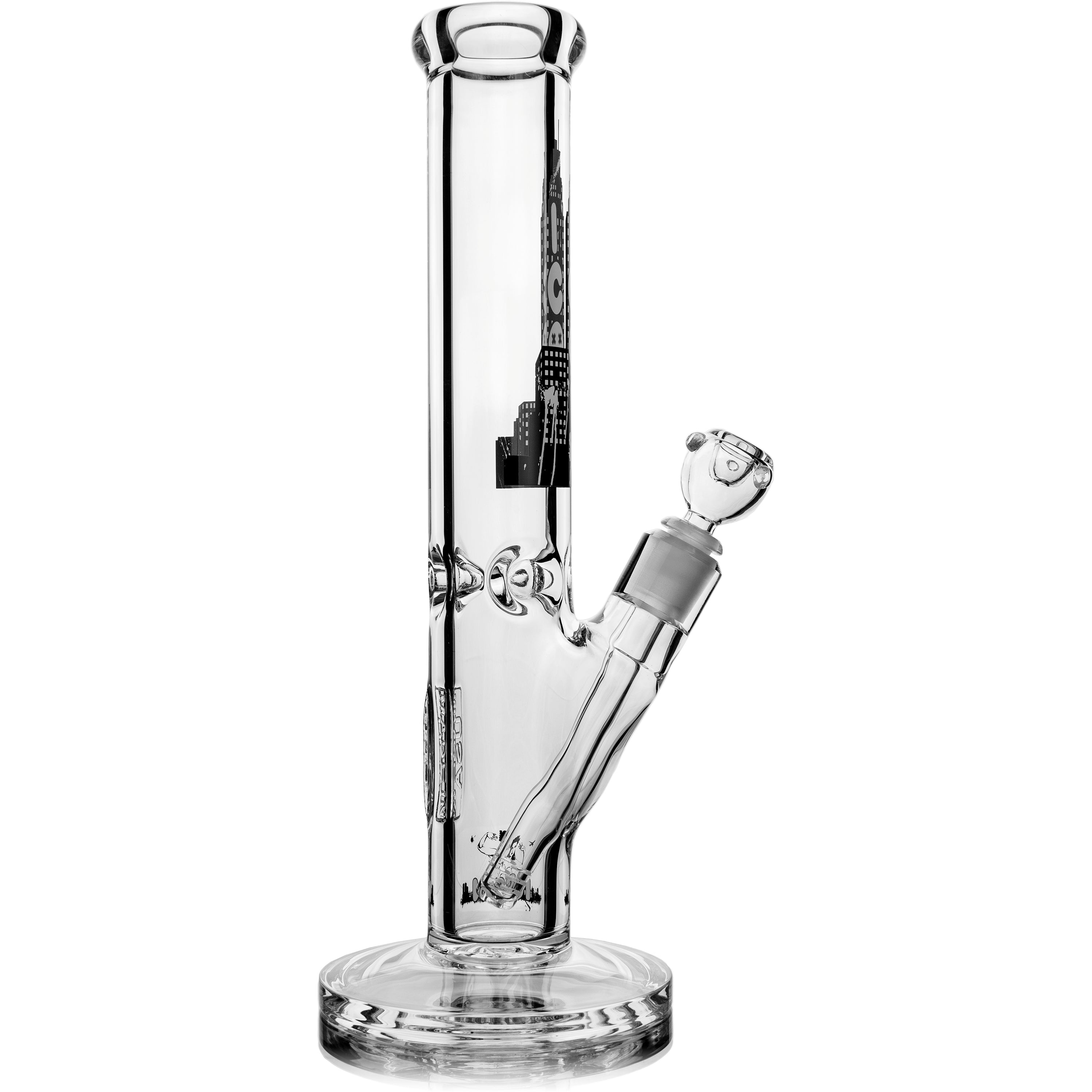 14" Heavy 9mm Straight Tube Bong, by ICON Glass