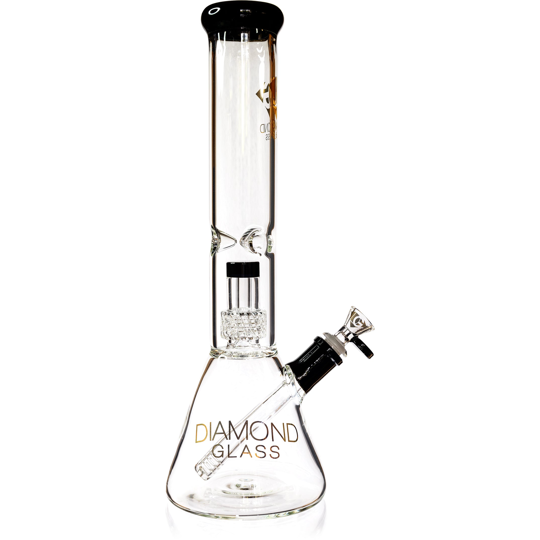 14" Beaker Bong w/ Matrix UFO Perc, by Diamond Glass