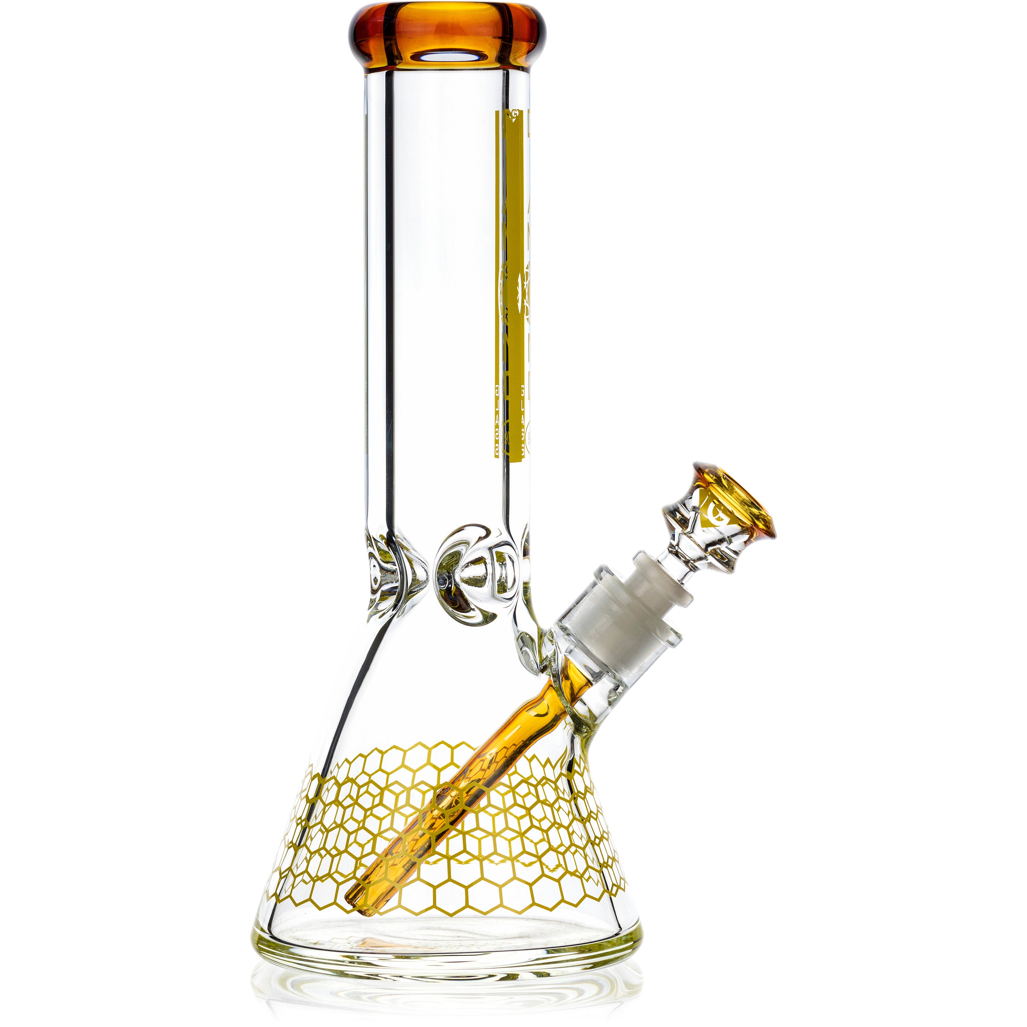 12" Heavy Super Thick 9mm Beaker Bong w/ Ice Pinch, by Diamond Glass