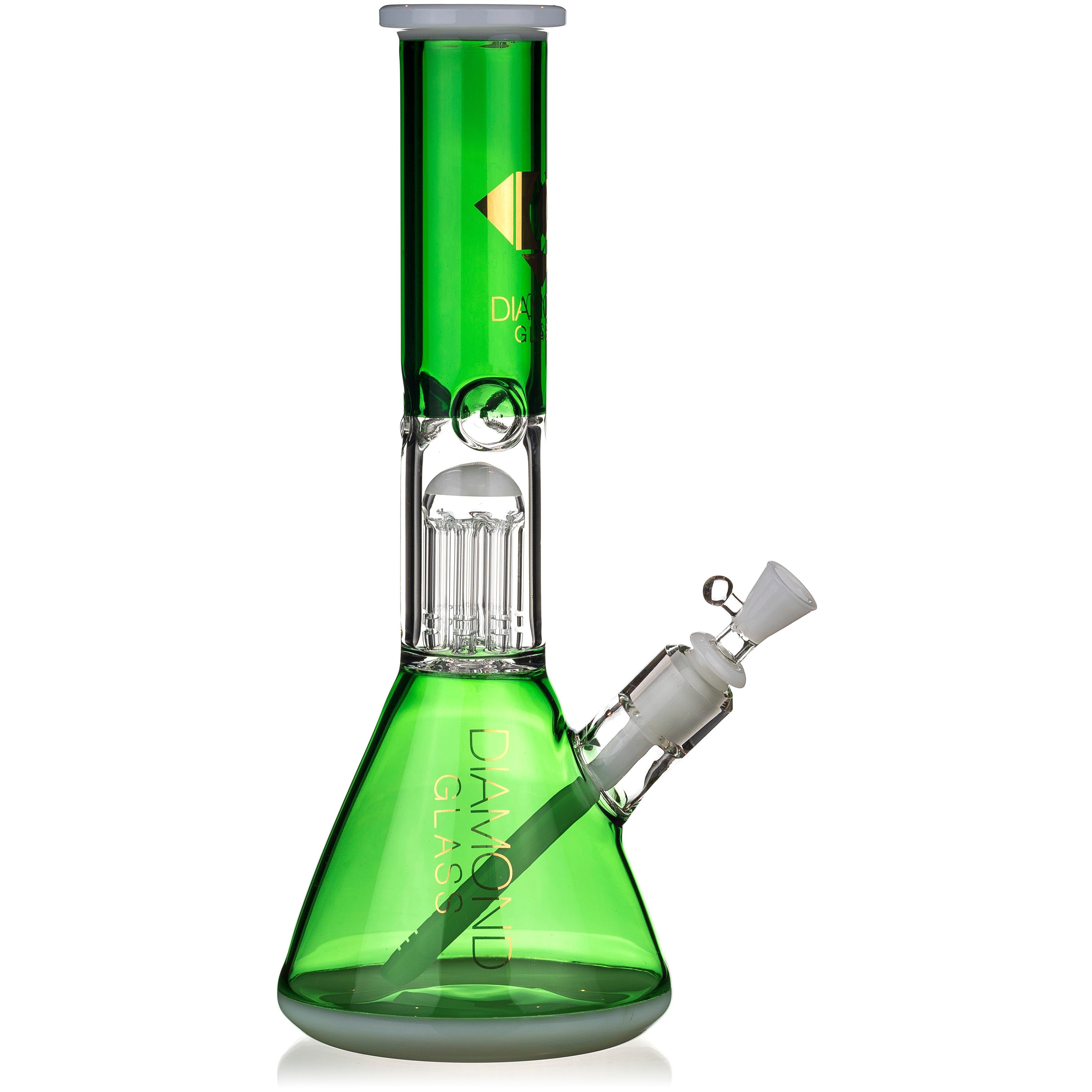 14" Classic Single Chamber Beaker Bong, by Diamond Glass