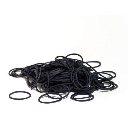 #12 Black Rubber Bands (1 Bag)