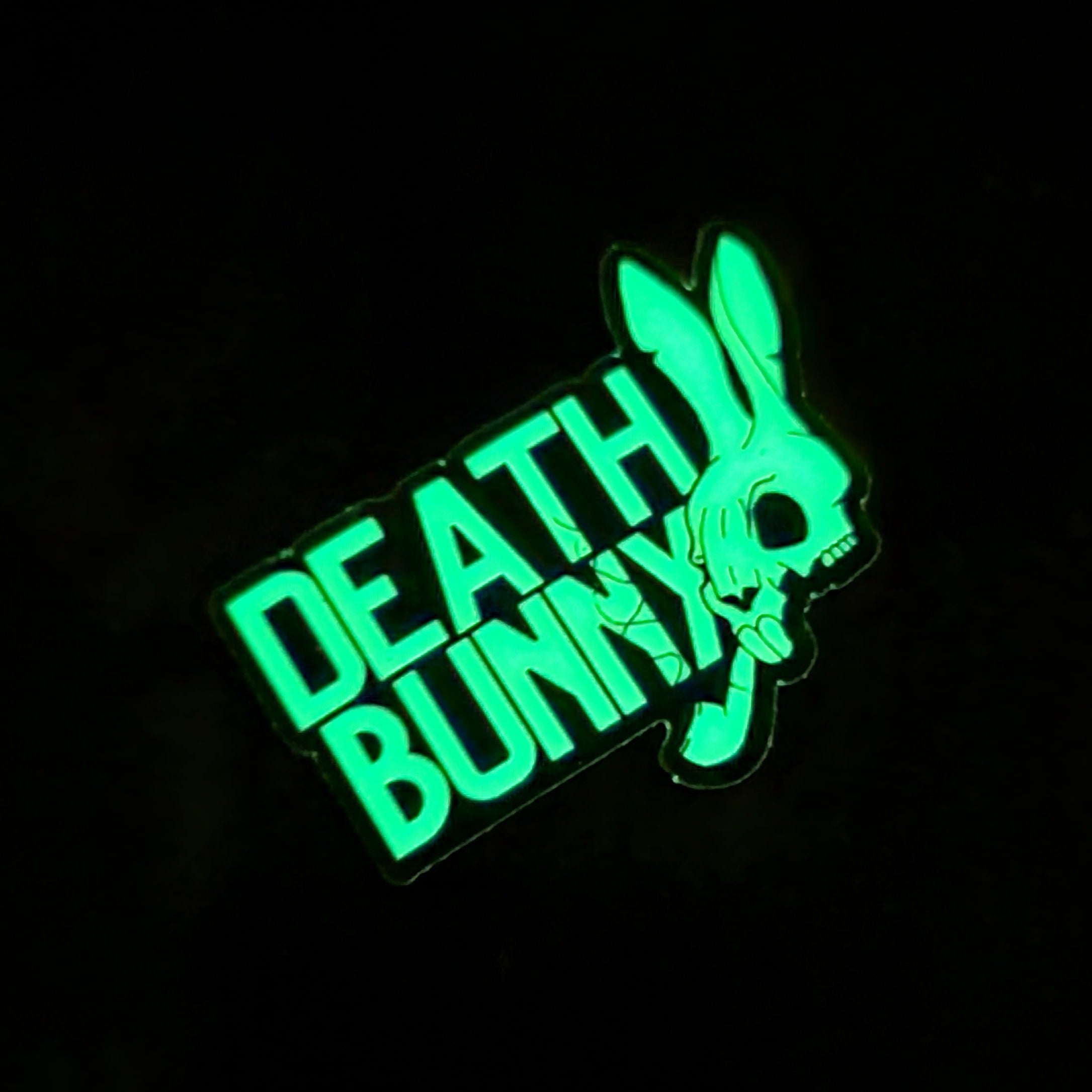 Death Bunny Glow in the Dark Sticker FREE SHIPPING