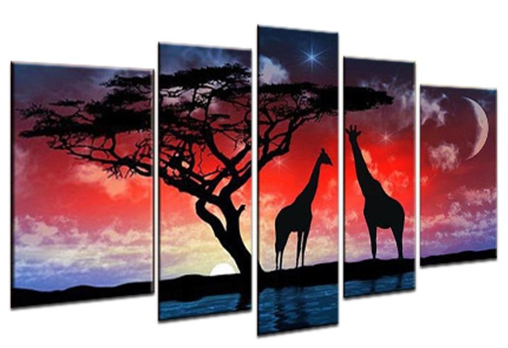 5 Piece Wall Art Diamond Paintings