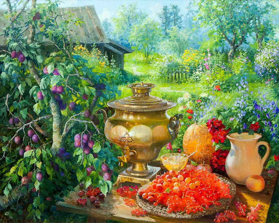 A Fruit Table in the Garden