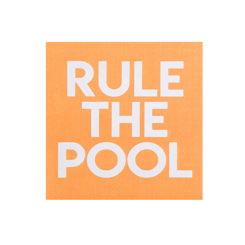 "Rule the Pool" Cocktail Napkins - 20 Pk.