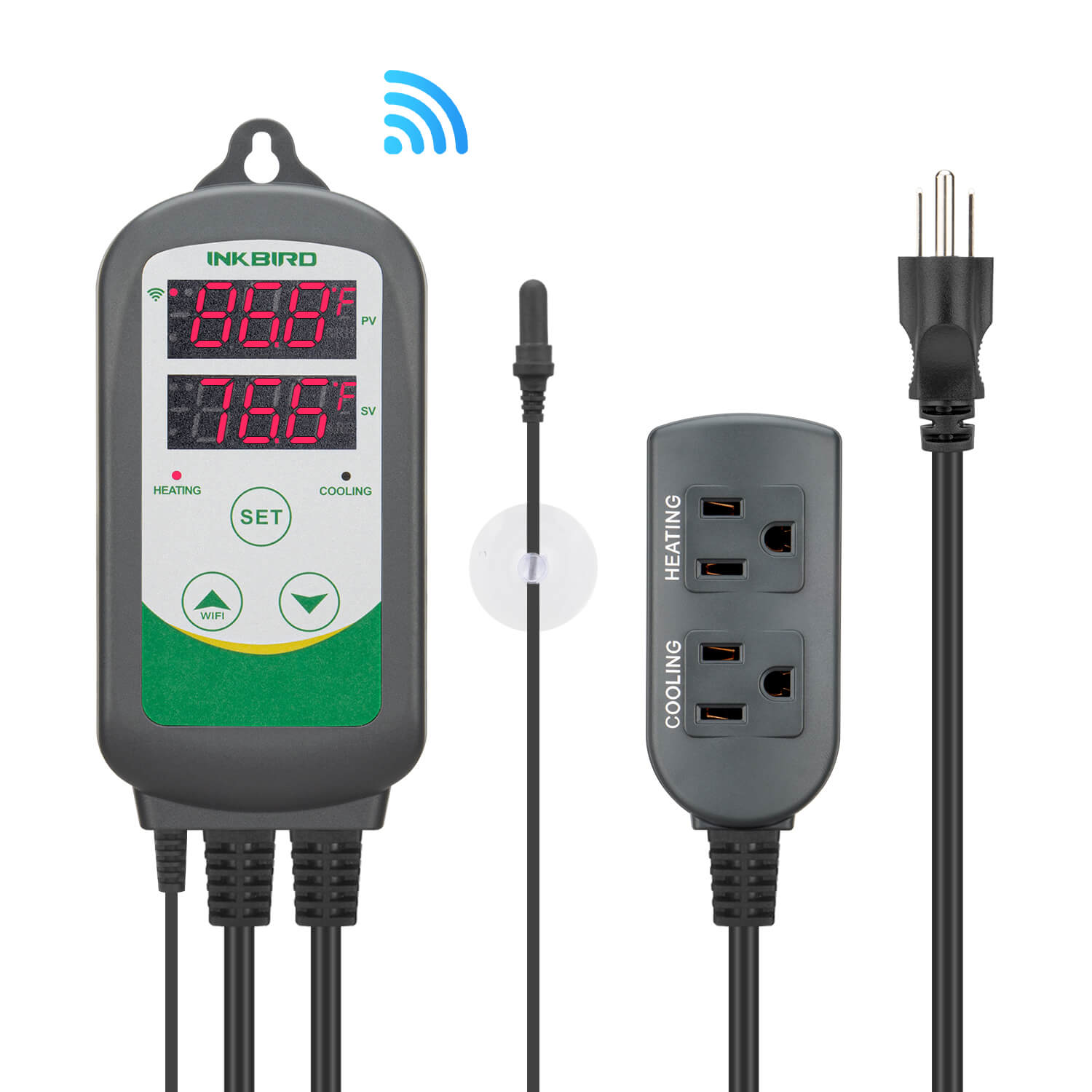 Digital Temperature Controller ITC-308 WIFI With Aquarium Probe