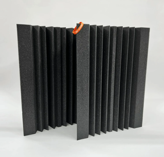 Mega 200 - Acoustic Foam Corner Bass Trap, Charcoal