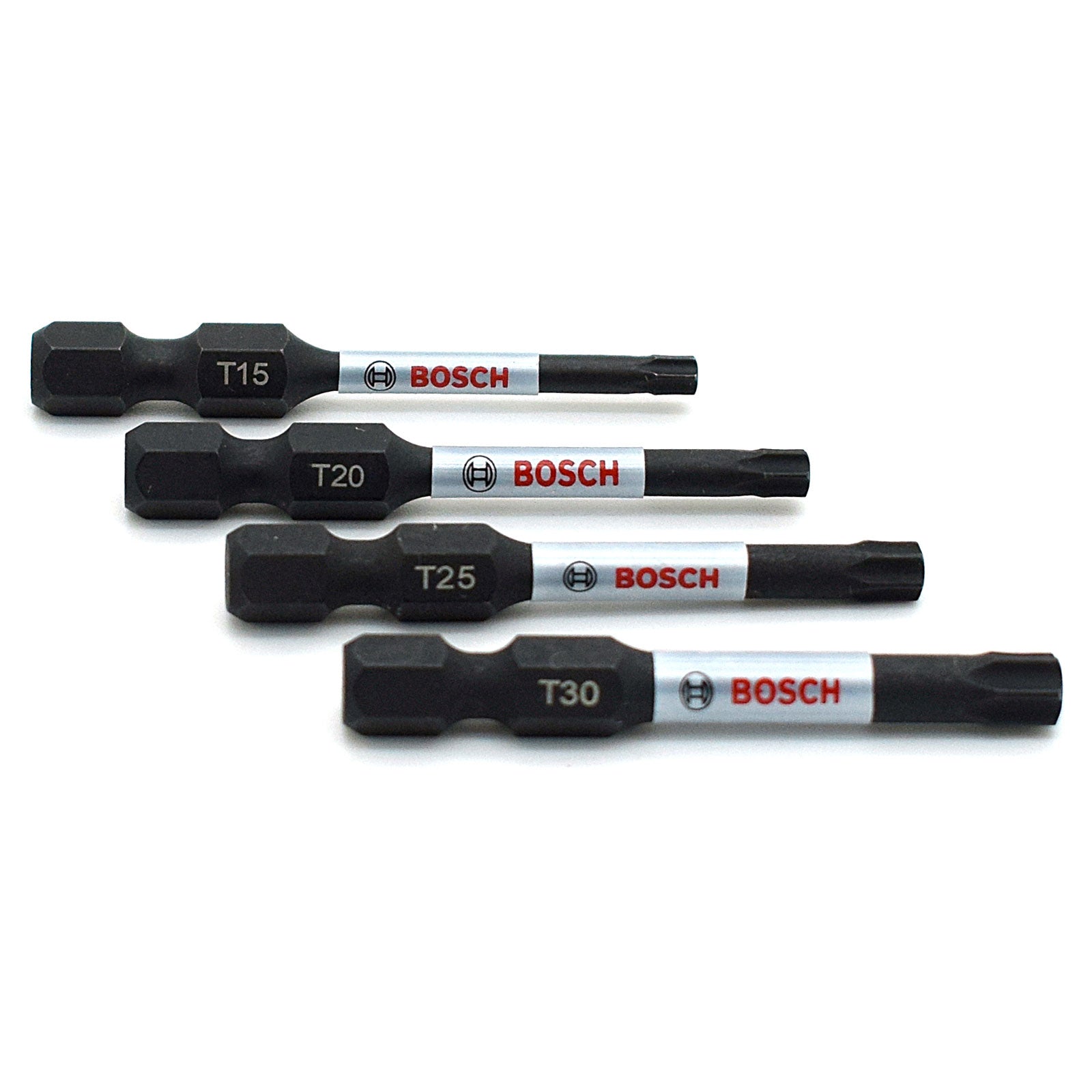 Bosch T15 T20 T25 T30 50mm Torx Bit Set Impact Control Torsion