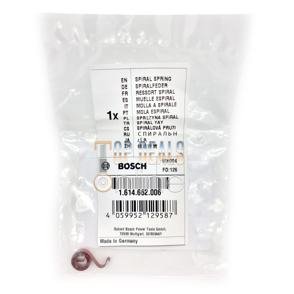 Bosch Carbon Brush Spiral Spring for GBH 36 V-LI GBH 36 VF-LI 11536 VSR 11536VSR