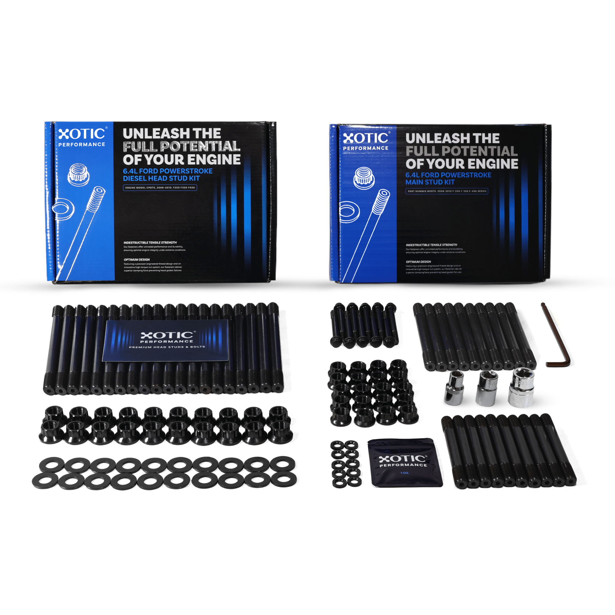 Head & Main Stud Combo Kit For 2008-2010 6.4L Ford Power Stroke