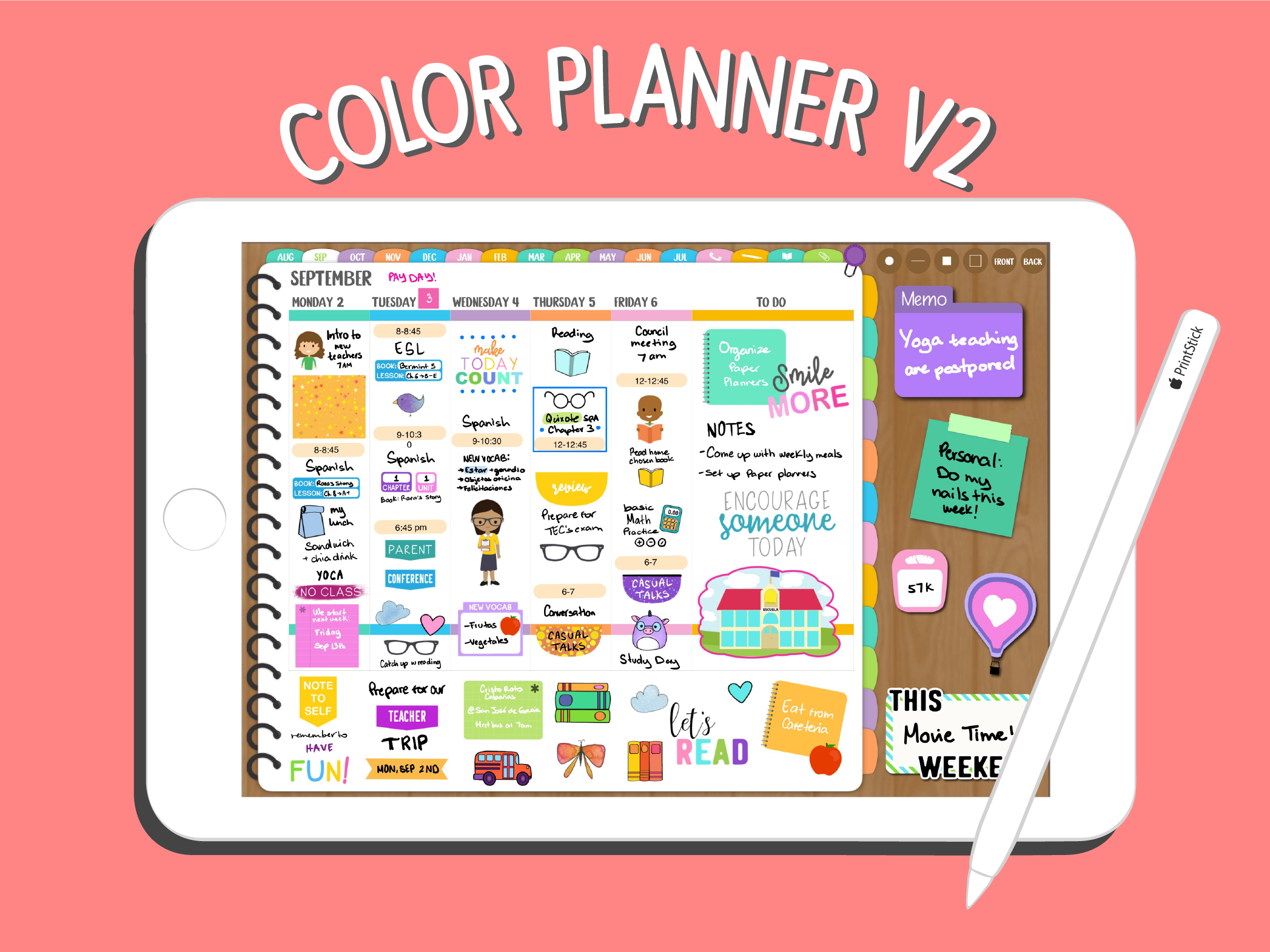 Color Planner V2 - Digital Planner