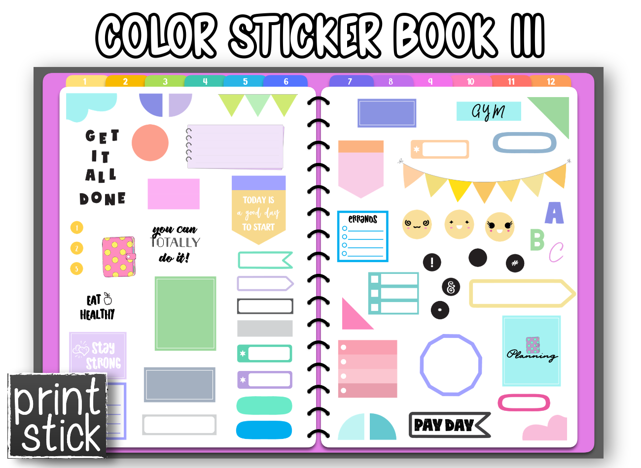 Color Sticker Book III