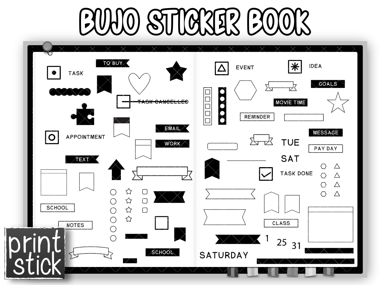 BuJo  - Planner Sticker Book
