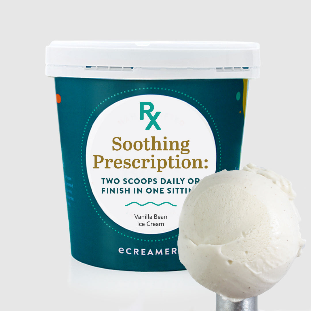 1 Pint - "Soothing Prescription" Vanilla Bean Ice Cream