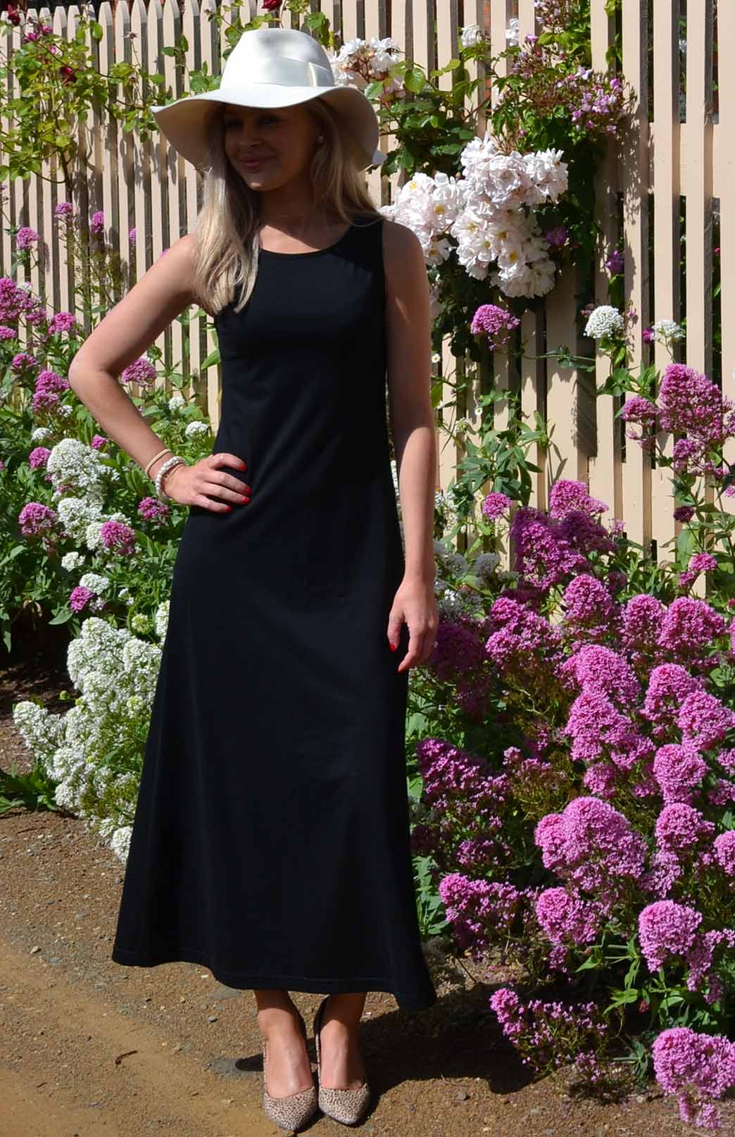 Boat Neck Maxi Dress