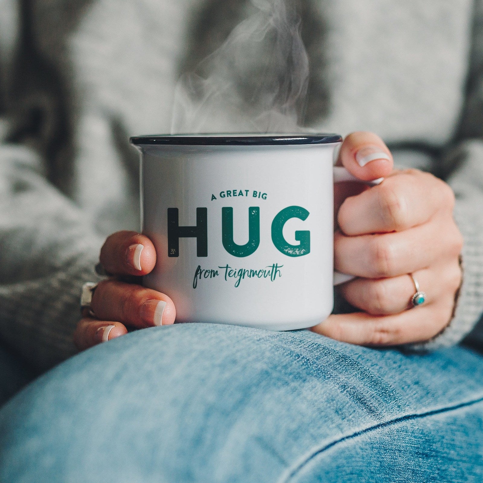 'A great Big Hug from...' Your Location Ceramic Mug