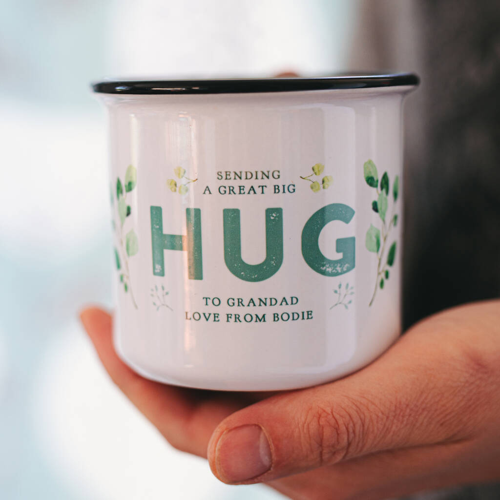'Sending A Hug' Personalised Ceramic Mug
