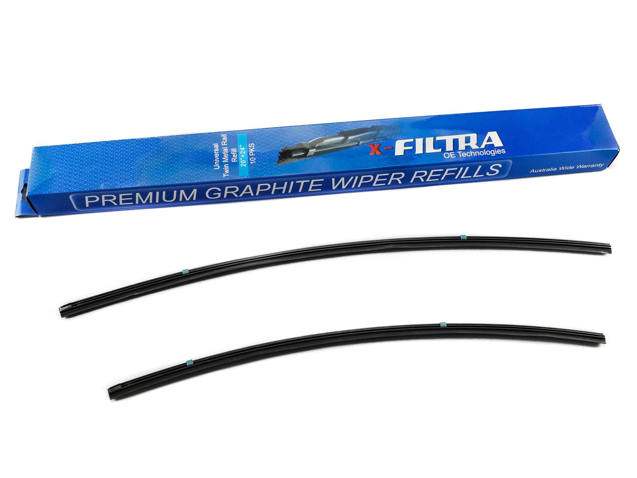 Pair Twin Metal Hybrid Curve Wiper Refill 20" & 24"