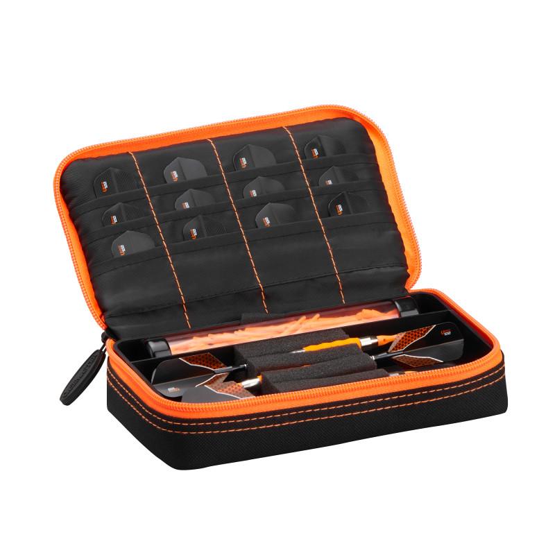 Casemaster Plazma Dart Case Black with Orange Trim