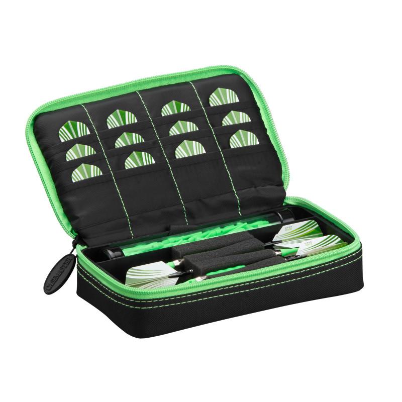 Casemaster Plazma Dart Case Black with Green Trim