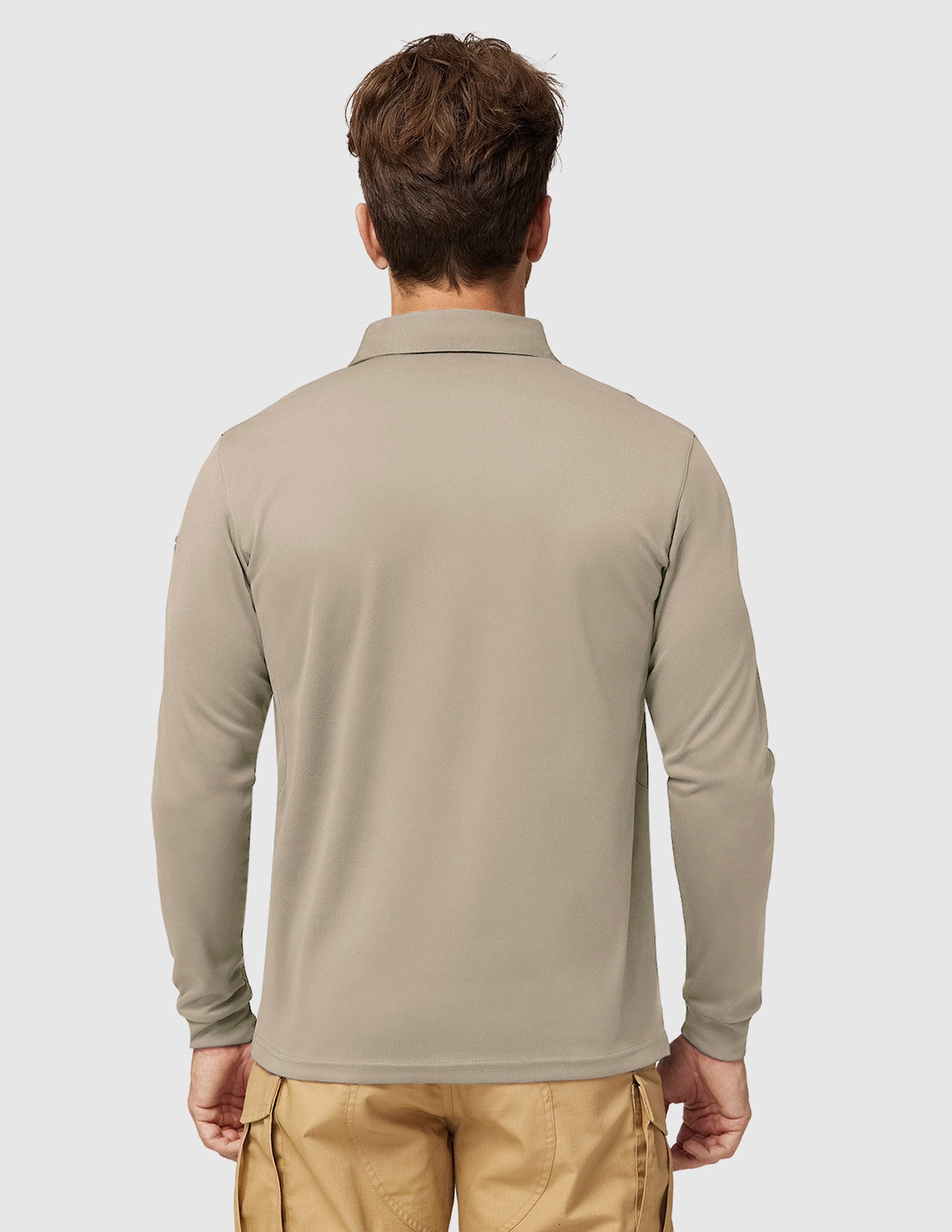 Men's Outdoor Tactical Long Sleeve Polo Shirts Quick Dry