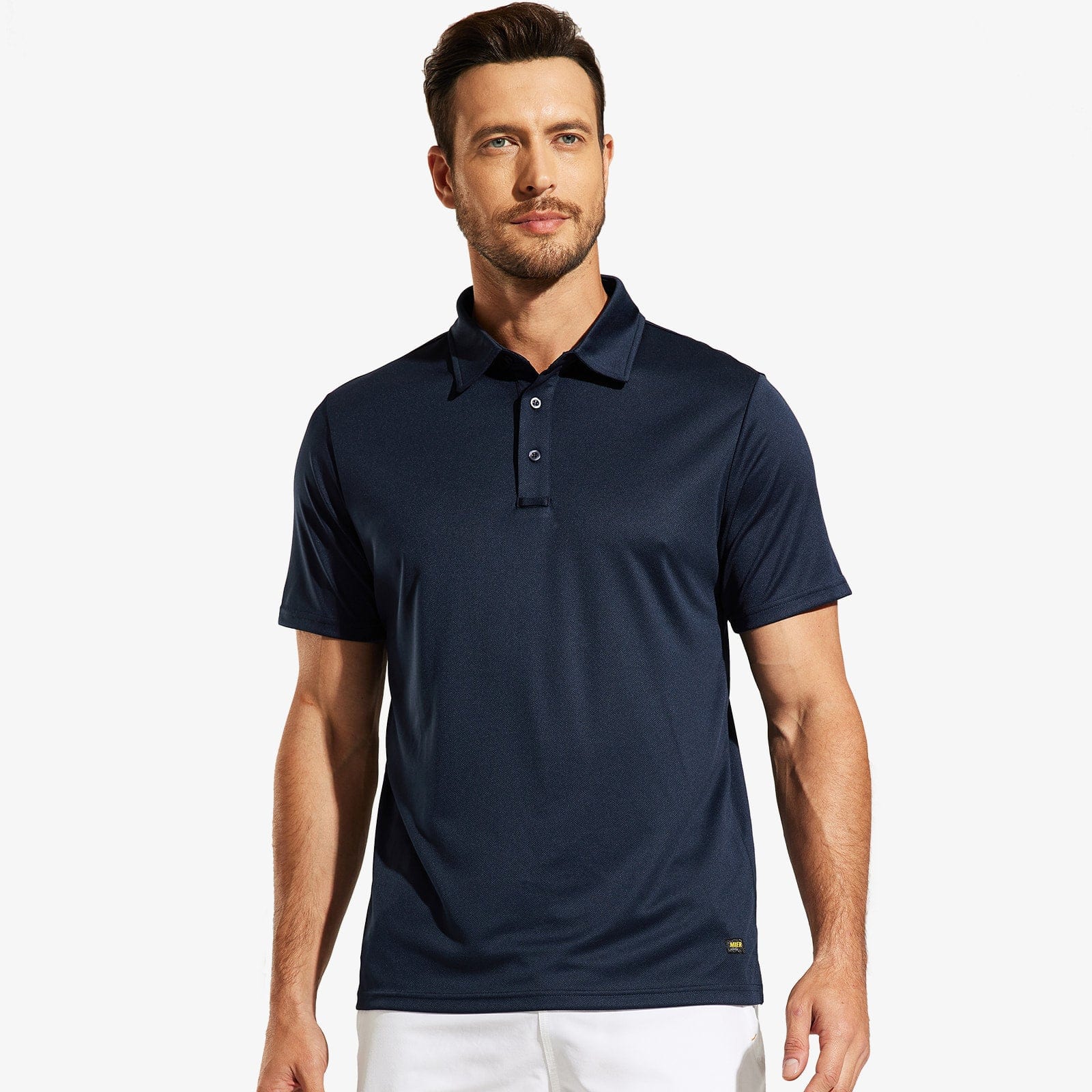 Men's Quick Dry Polo Shirt Collared Golf Casual Shirts