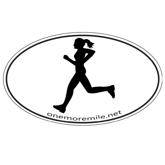 Car Magnet "OMM Girl" - White w/ Black Imprint