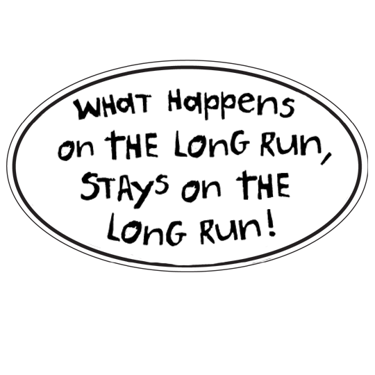 Car Magnet "What Happens On The Long Run Stays On The Long Run"