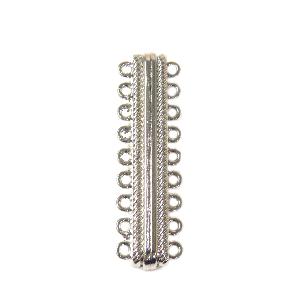 9 Strand Multistrand Clasp, 47x14mm - 1 piece