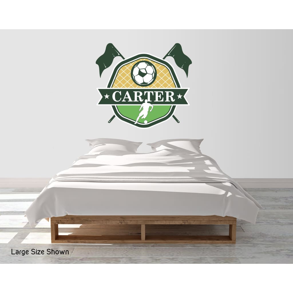 Custom Soccer Wall Decals | Any name and team colors!