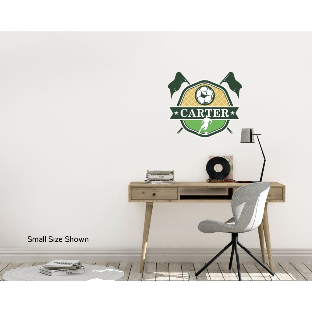 Custom Soccer Wall Decals | Any name and team colors!