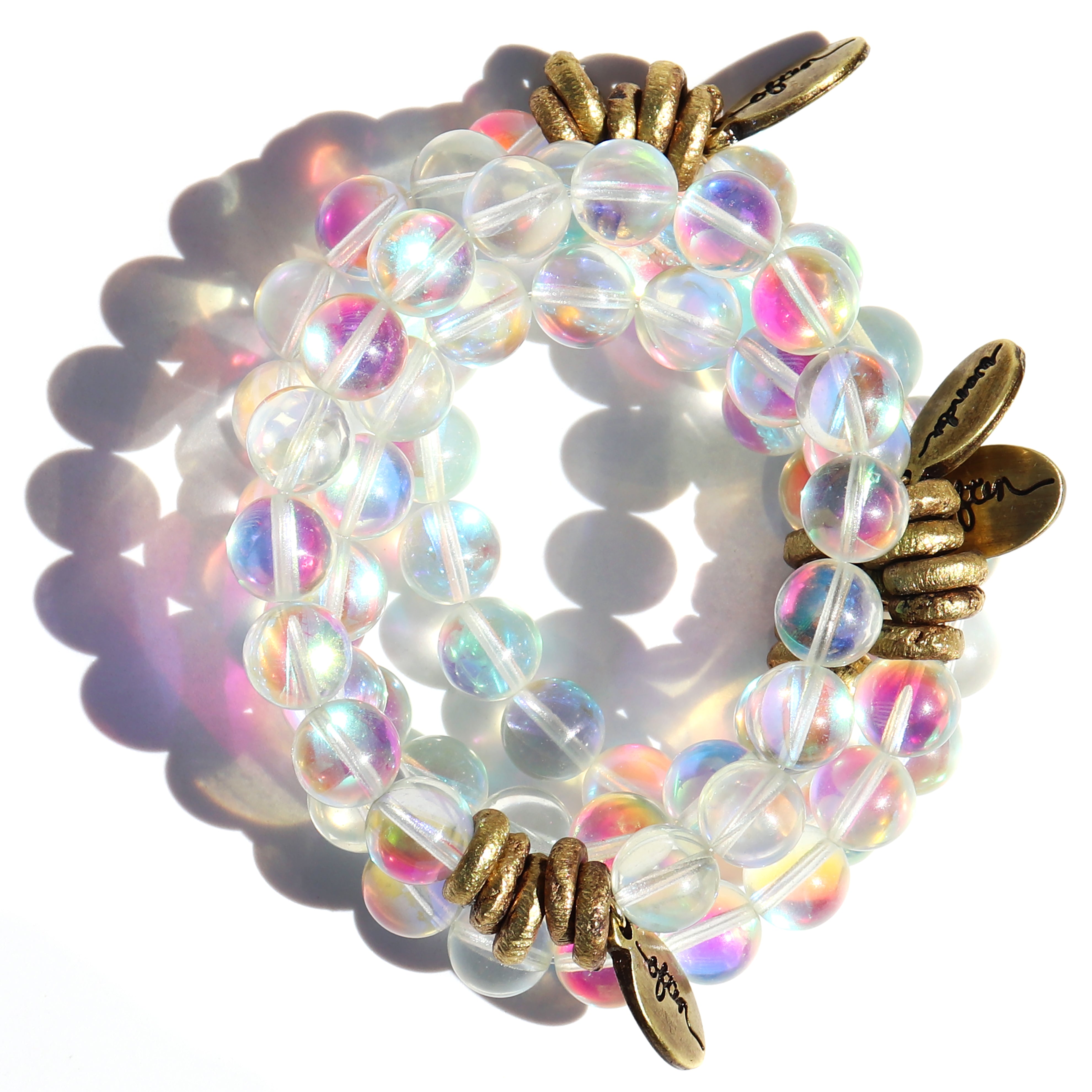 Angel Aura Quartz | Beaded Bracelet