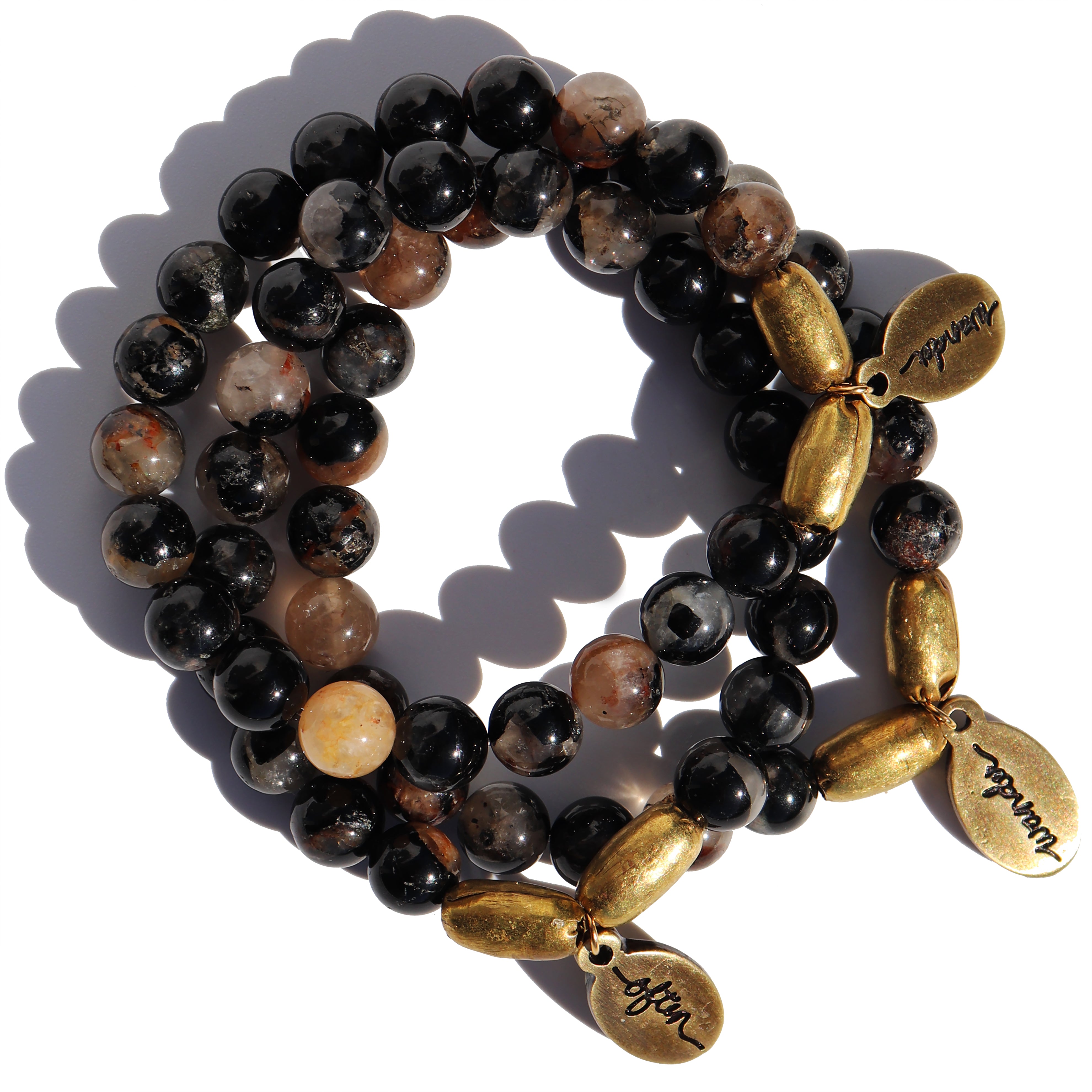 Black Tourmaline | Beaded Bracelet