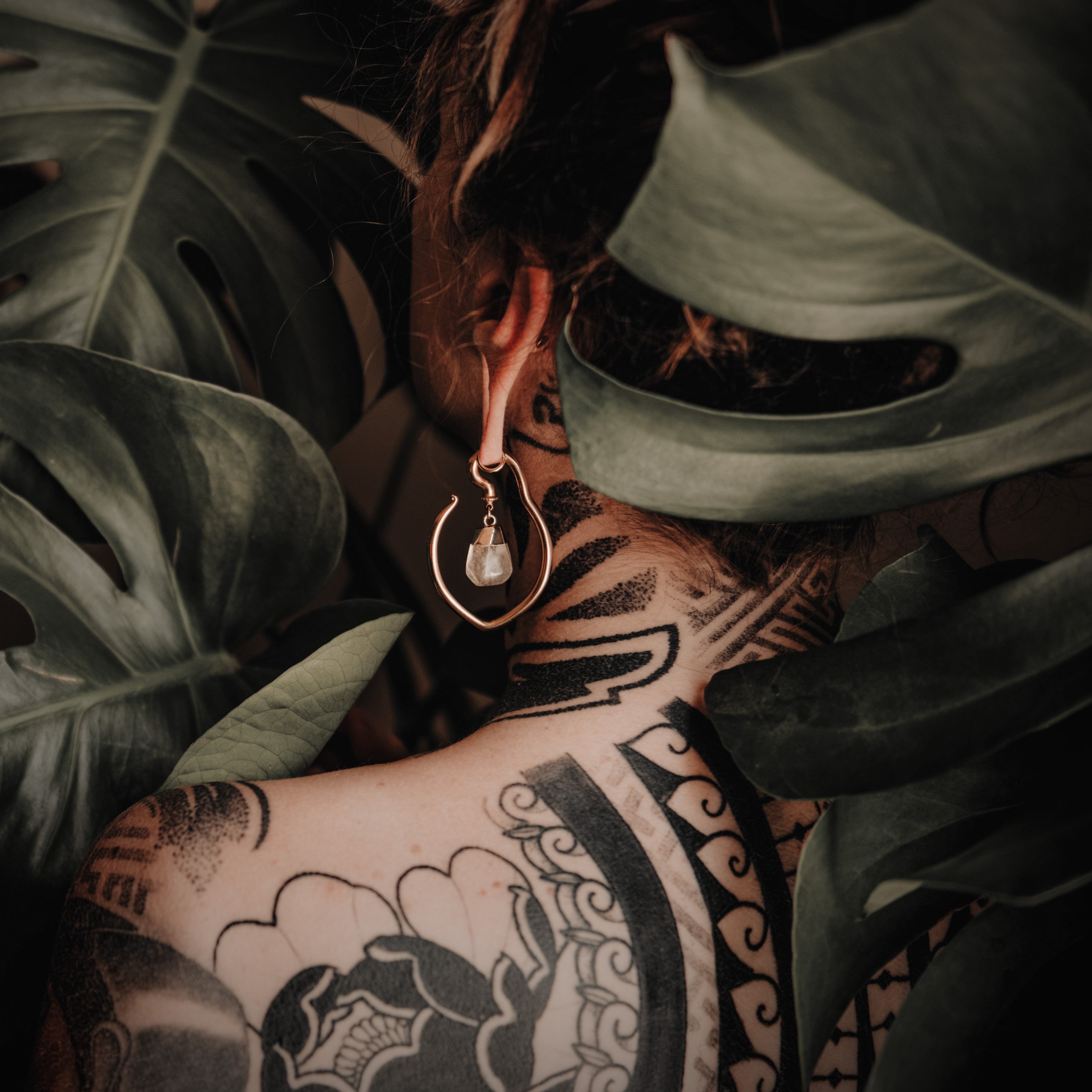 Golden Citrine Ear Hangers