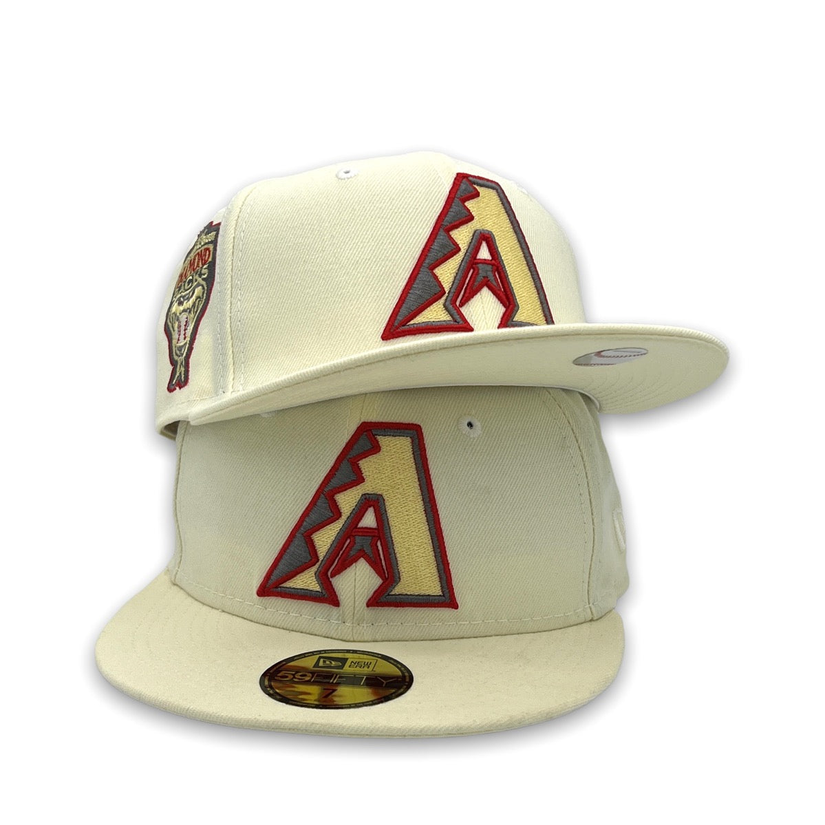 Canvas Coll. Diamondbacks 59FIFTY New Era Chrome Fitted Hat Chrome Bottom