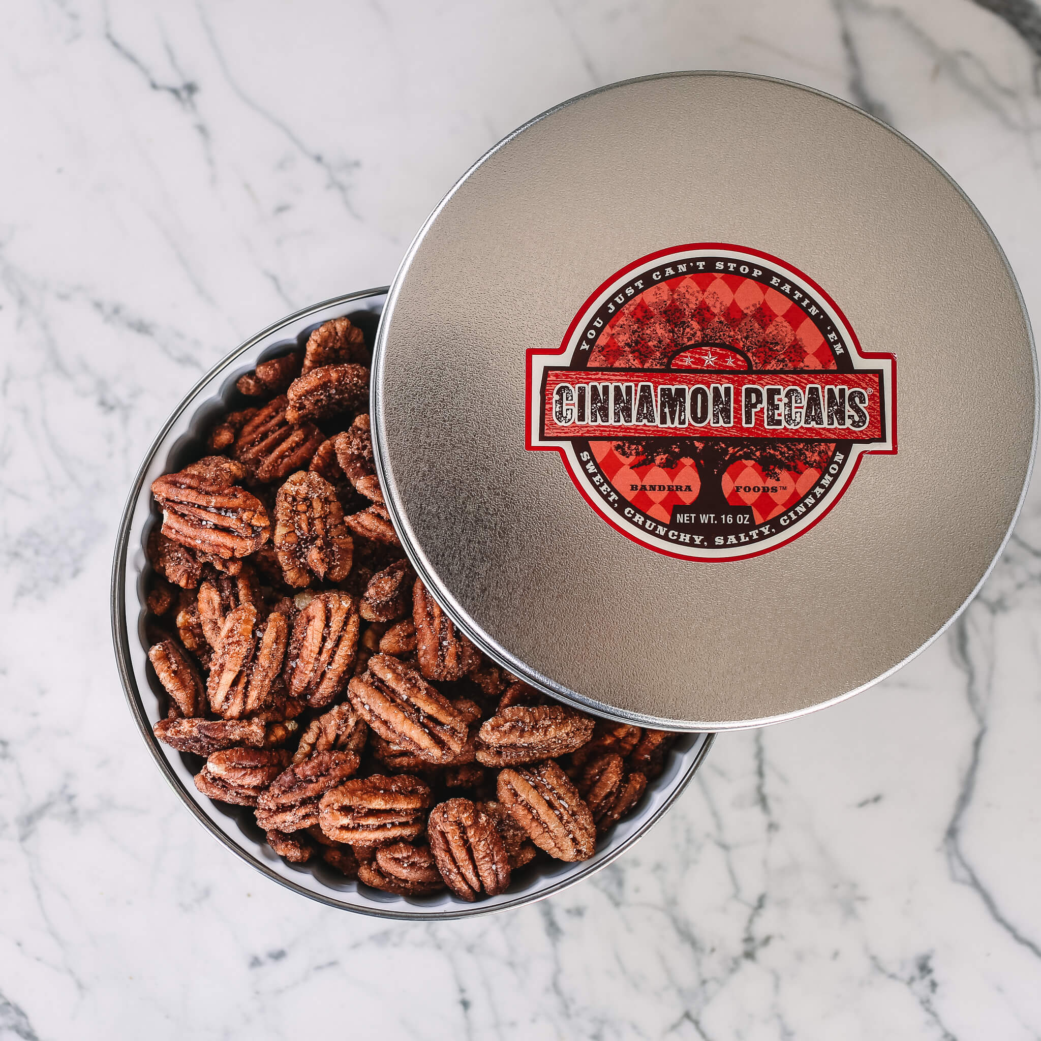 Cinnamon Pecans 16 oz Tin