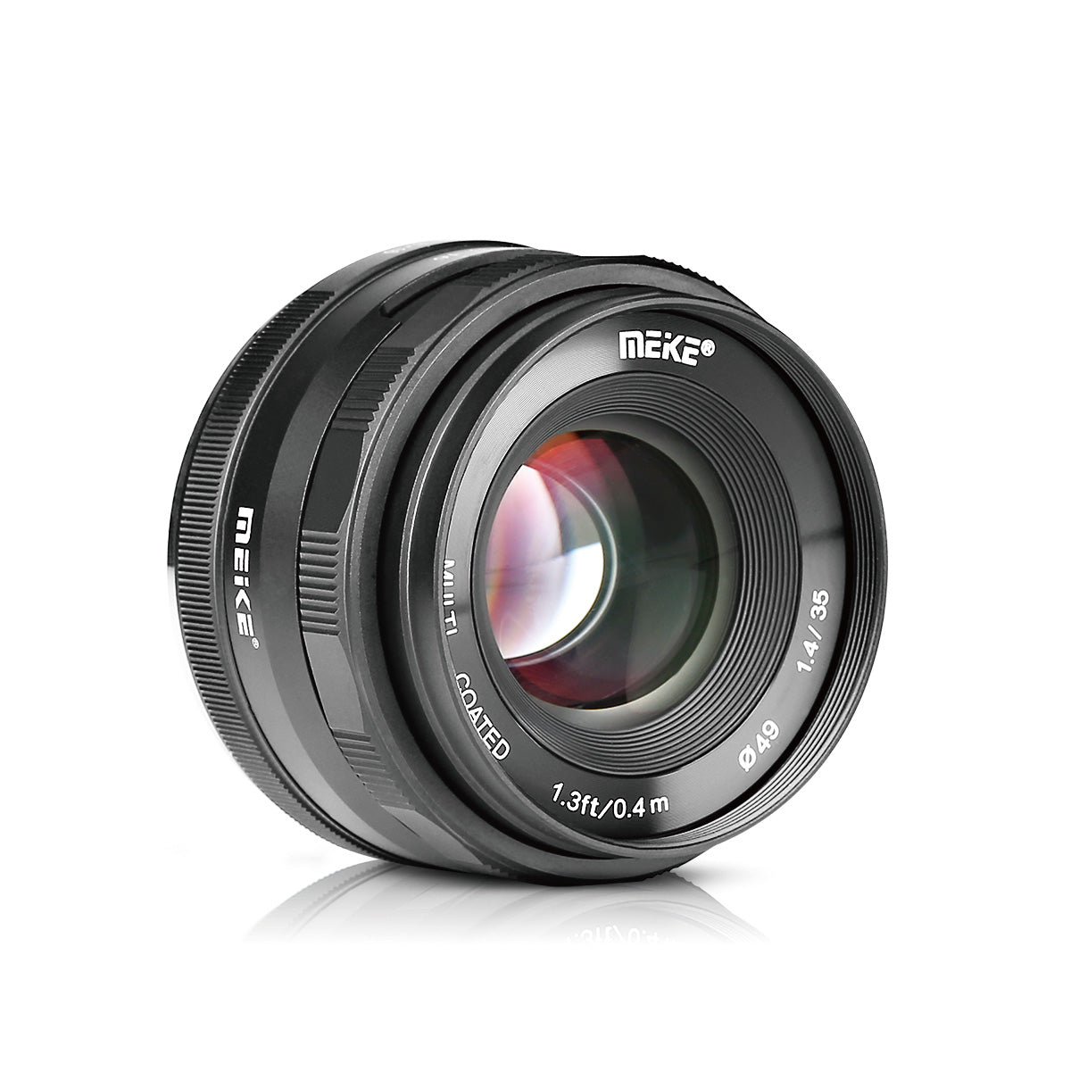 Meike 35mm F1.4 APS-C Large Aperture Wide Angle Prime Manual Focus Lens for E/X/EFM/M43 Mount