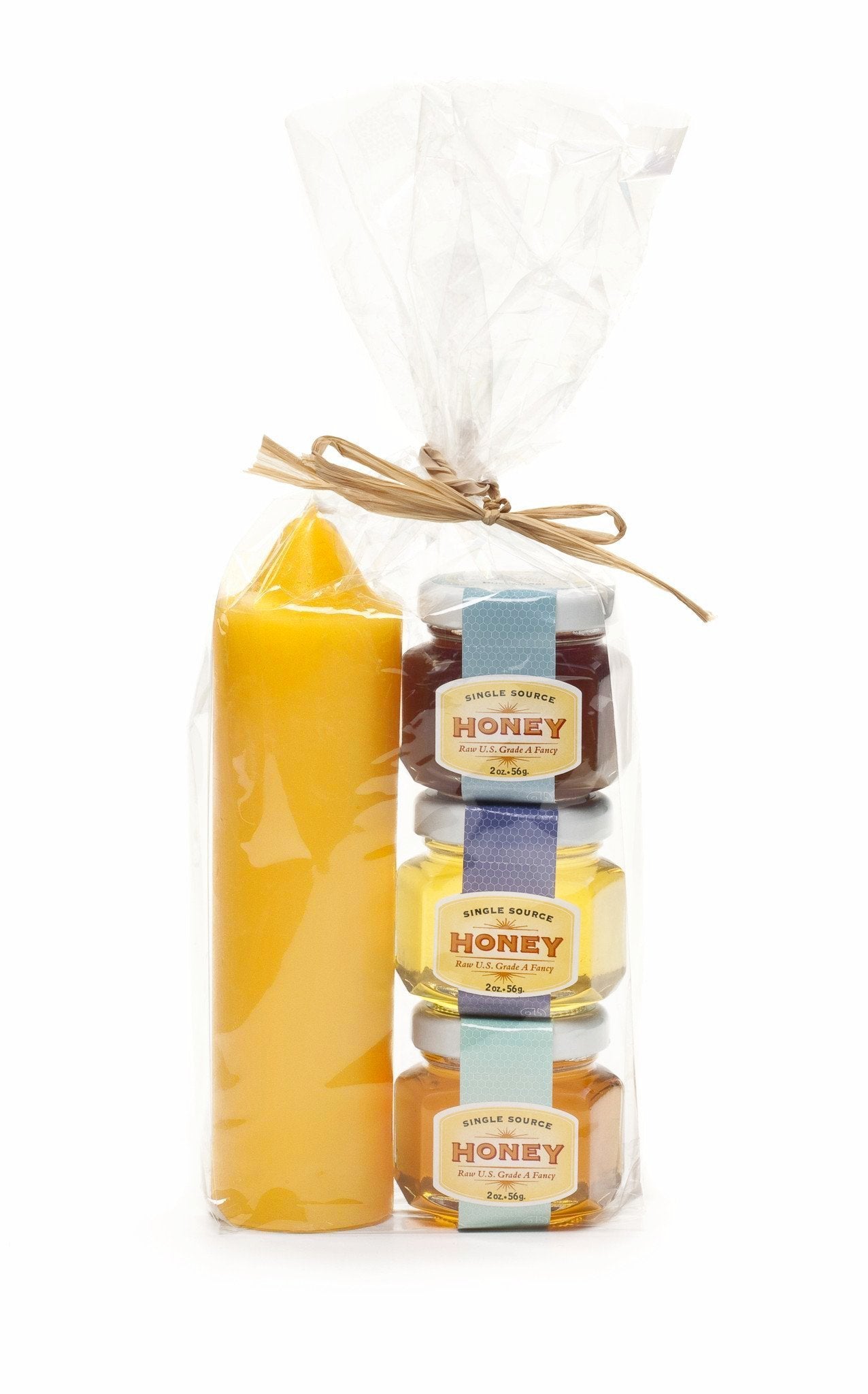 Beeswax Candle & Honey Sampler Gift