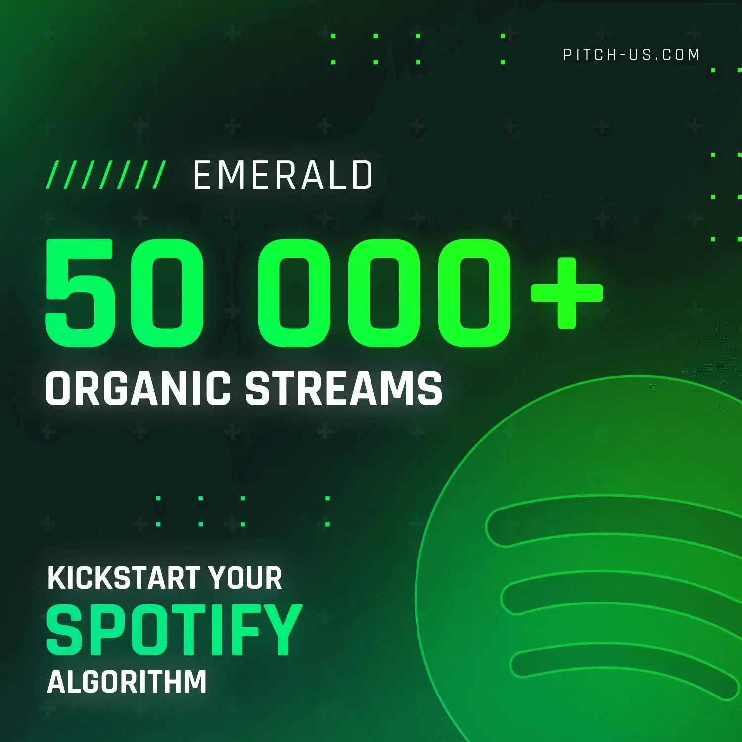 Spotify Playlist Pitching - Emerald (50,000+ Organic Streams)