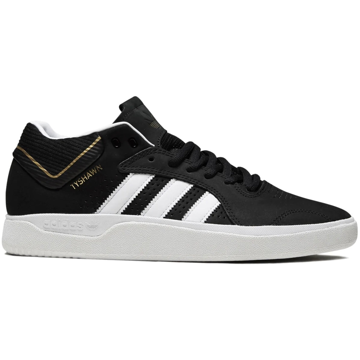 Adidas Tyshawn Pro (Core Black/White/Gold Metallic)