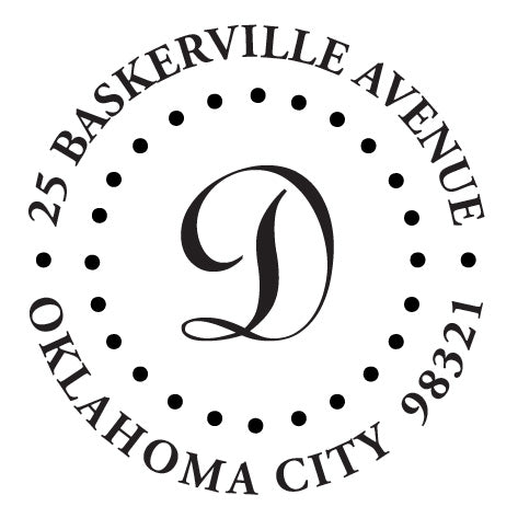 Address Embosser - Dotted Circle Address Embosser