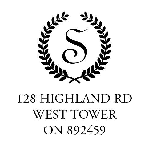 Address Embosser - Laurel Inital